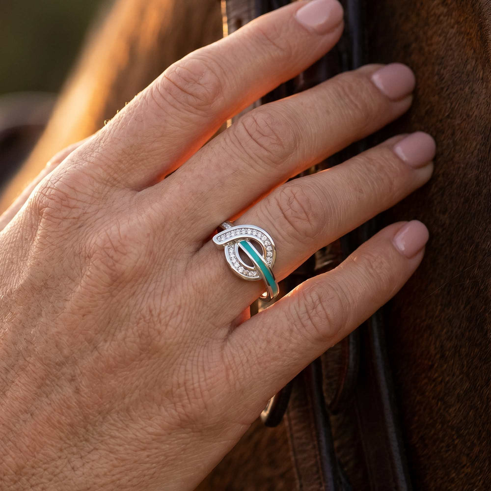 Knotted Power Ring - Moissanite - Serene Western