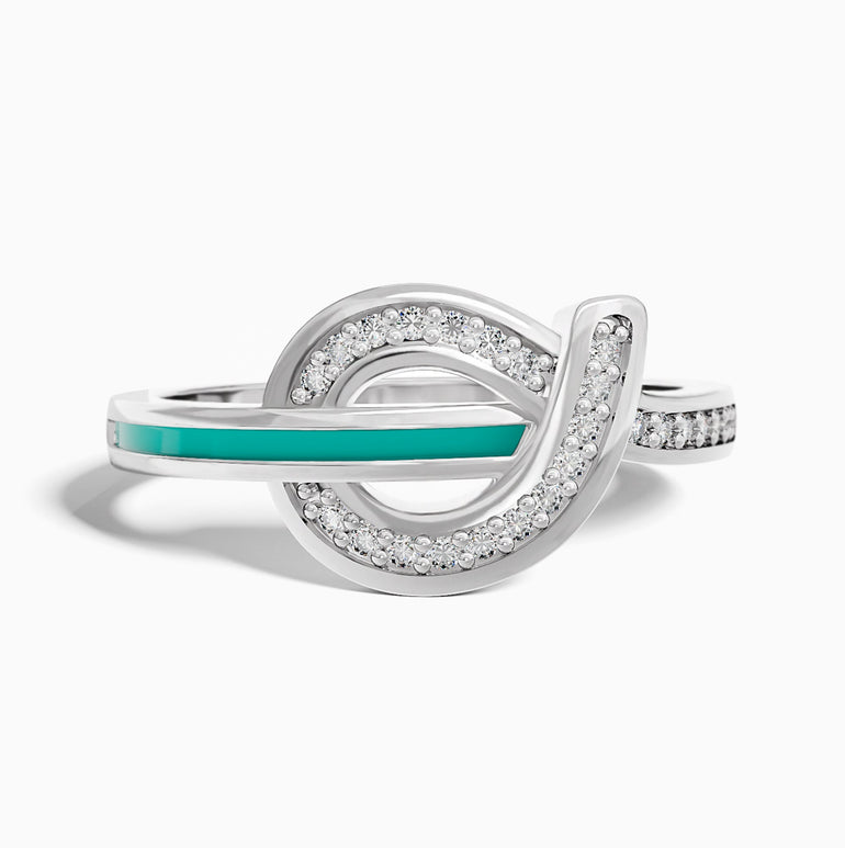 Knotted Power Ring - Moissanite - Serene Western