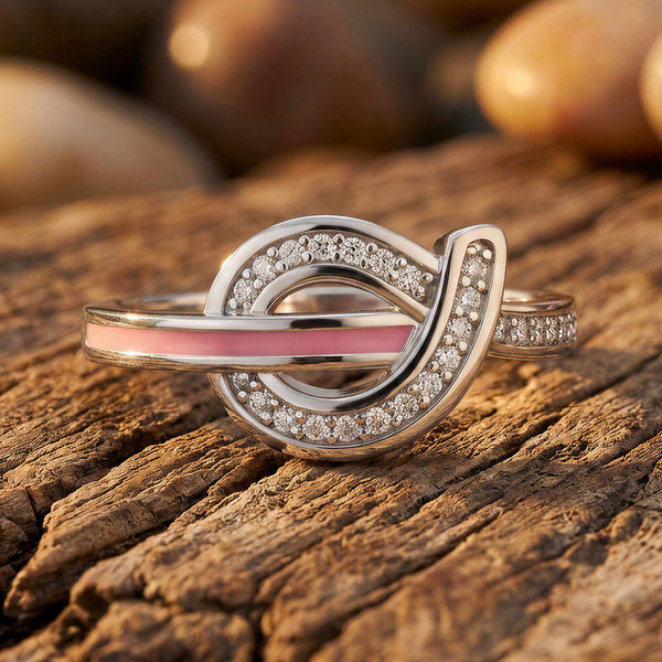 Knotted Power Ring - Pink