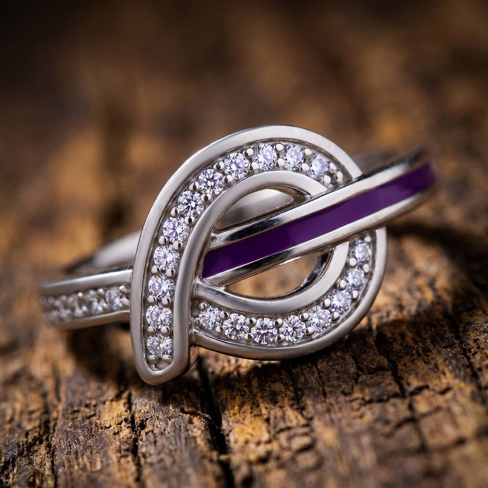 Knotted Power Ring - Purple - Serene Western