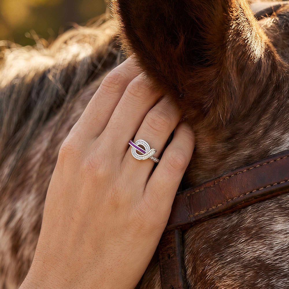Knotted Power Ring - Purple - Serene Western