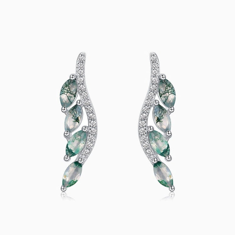 Leafline Spark Earrings - Serene Western