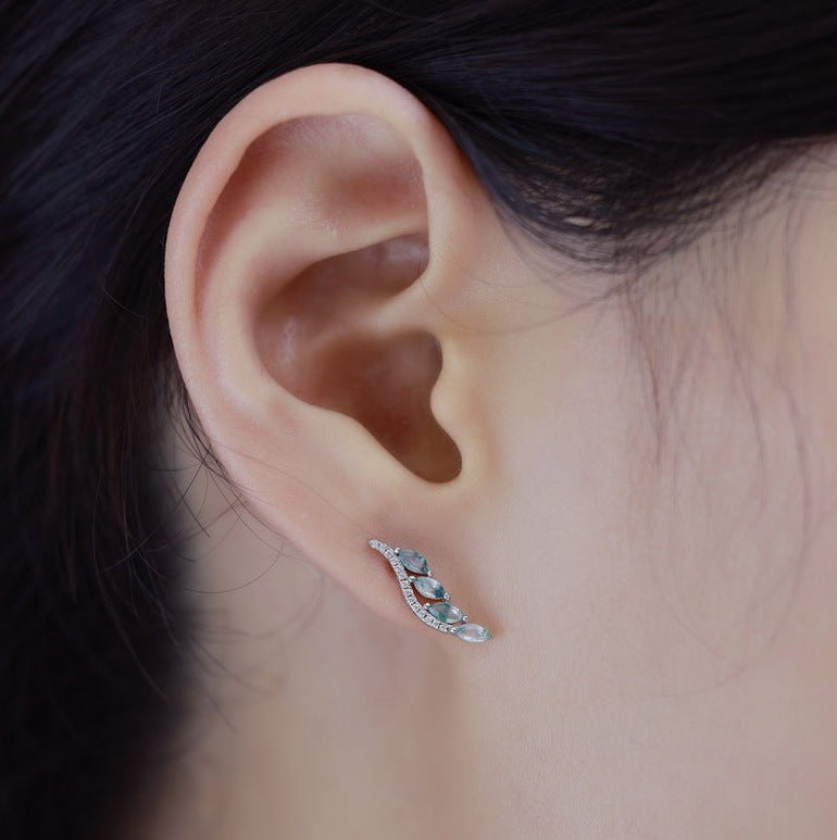 Leafline Spark Earrings - Serene Western