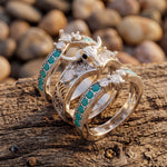 Longhorn Mesa Stacking Ring - Turquoise - Serene Western thumbnail
