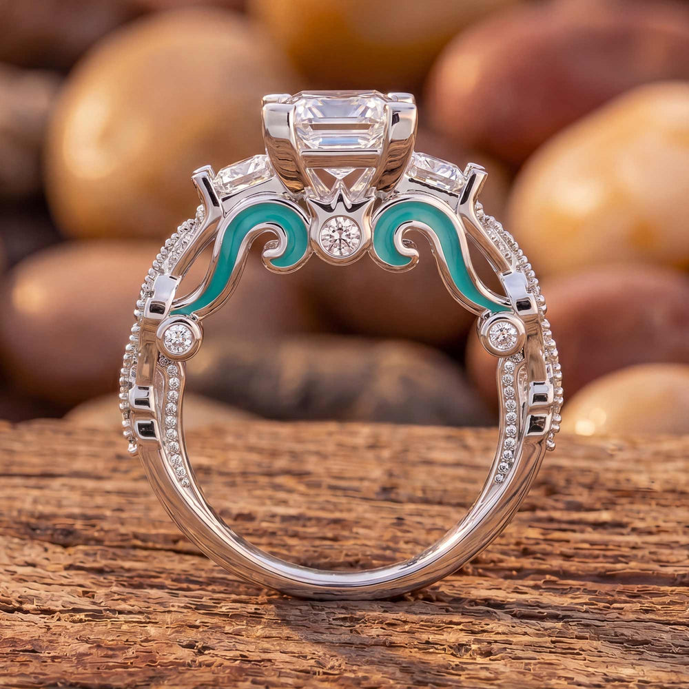 Love Rivet Ring - Moissanite - Serene Western