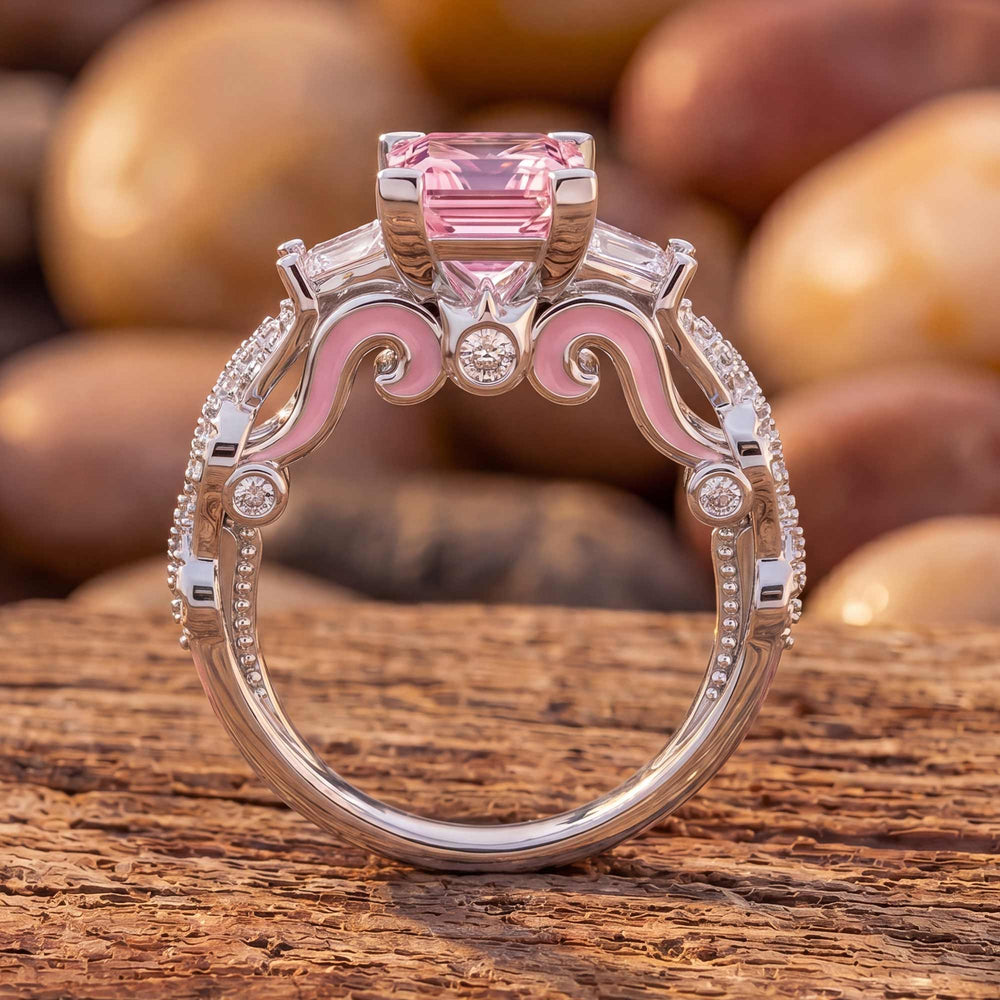 Love Rivet Ring - Rose Quartz - Serene Western