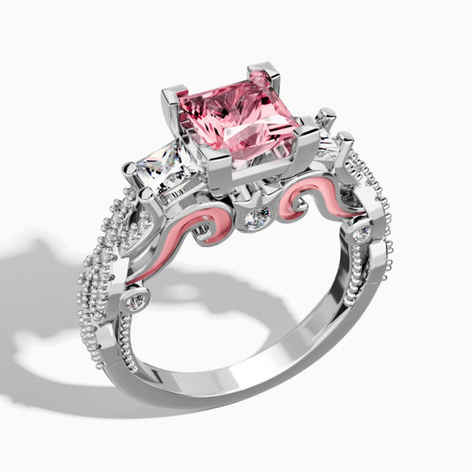 Love Rivet Ring - Rose Quartz - Serene Western