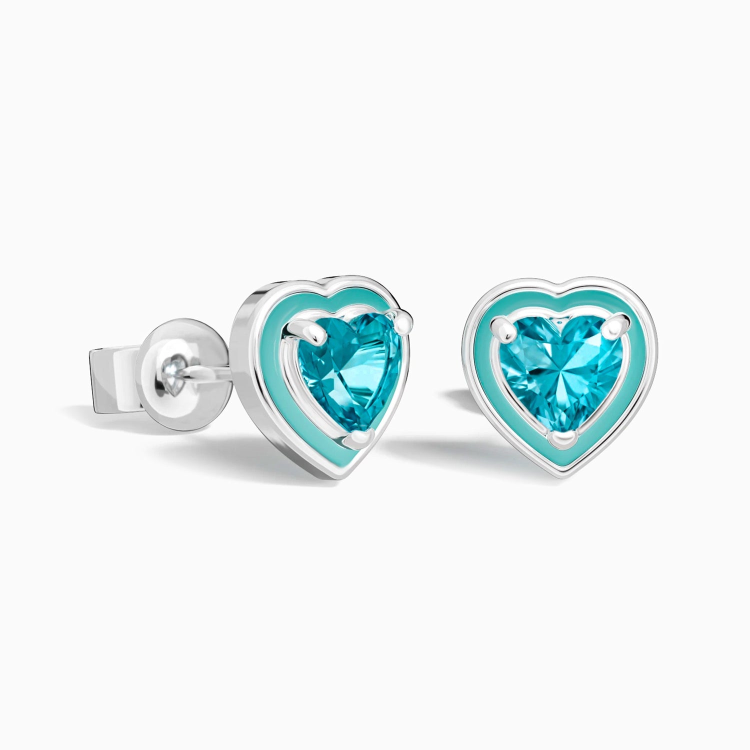 Loyal Heart Earrings - Aquamarine - Serene Western