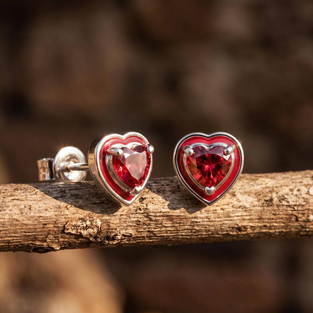Loyal Heart Earrings - Ruby - Serene Western