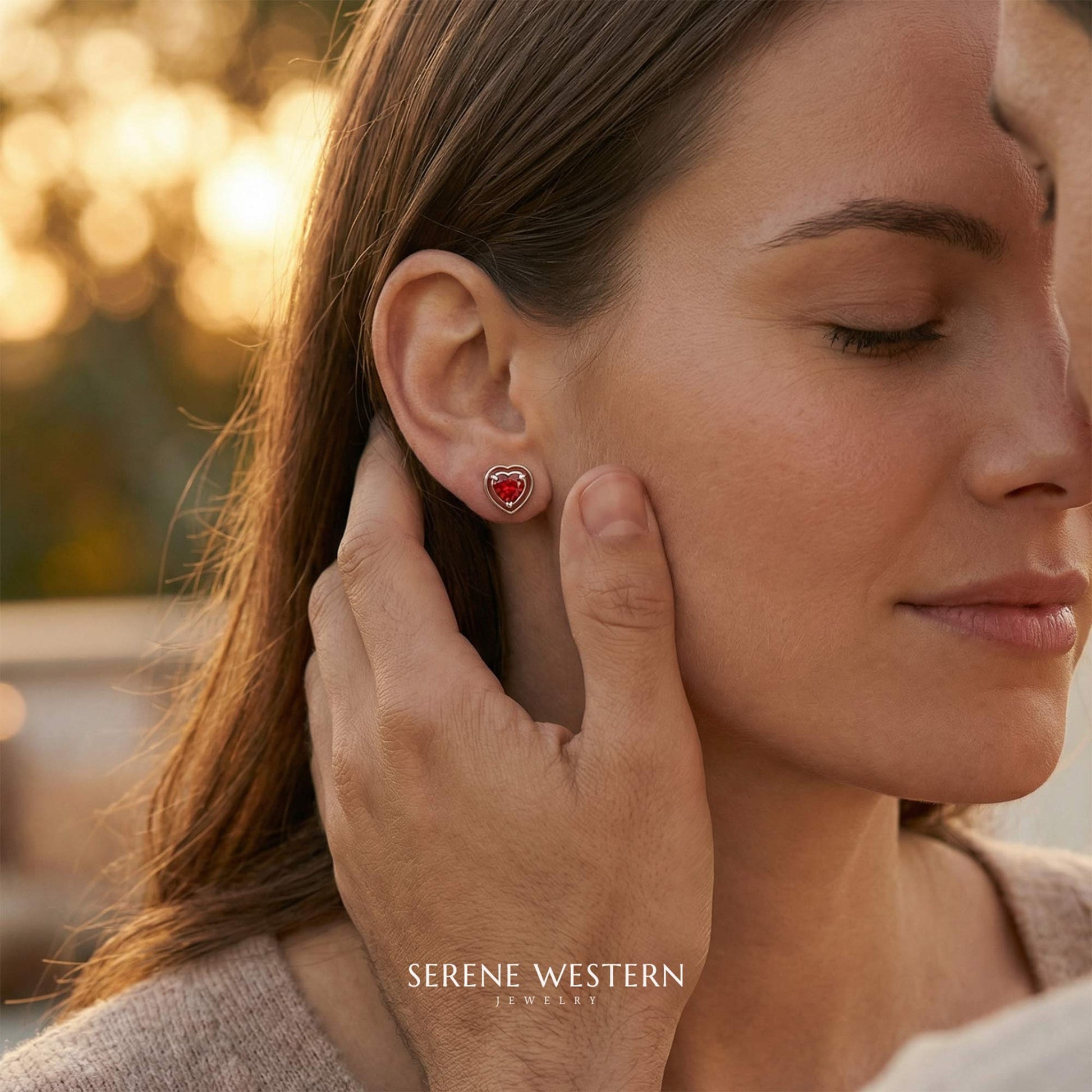 Loyal Heart Earrings - Ruby - Serene Western