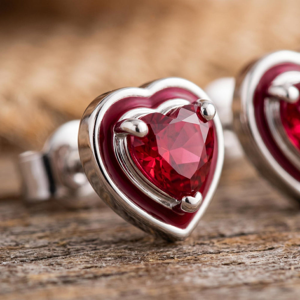 Loyal Heart Earrings - Ruby - Serene Western