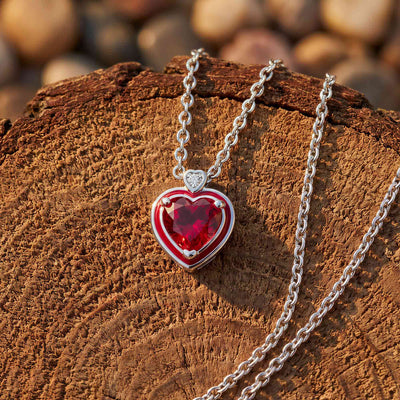 Zephyr Teardrop-halsband - Rosenkvarts ＆ Rosa