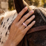 Loyal Heart Ring - Rose Quartz - Serene Western thumbnail