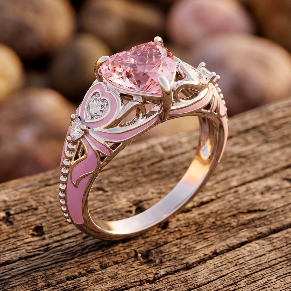 Loyal Heart Ring - Rose Quartz - Serene Western