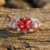 Versprechen Rose Ring - Aquamarin