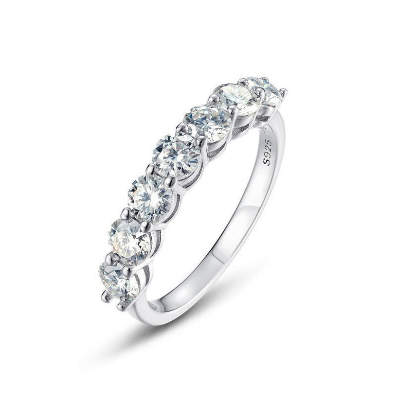 Lucky Seven Ring - Moissanite - Serene Western