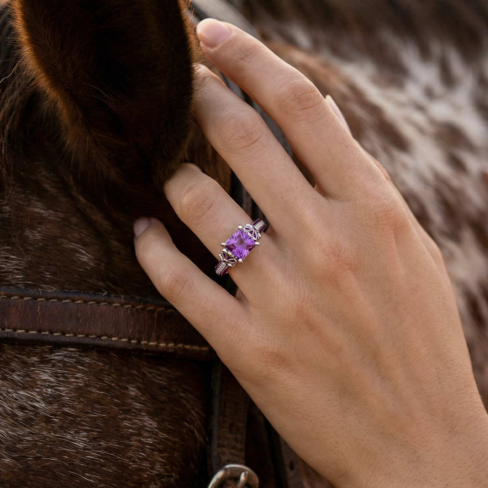 Lumen Crest Ring - Amethyst - Serene Western