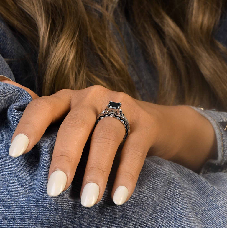 Lumen Crest Ring - Black Onyx - Serene Western