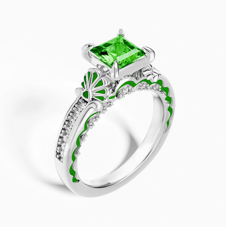 Lumen Crest Ring - Emerald - Serene Western