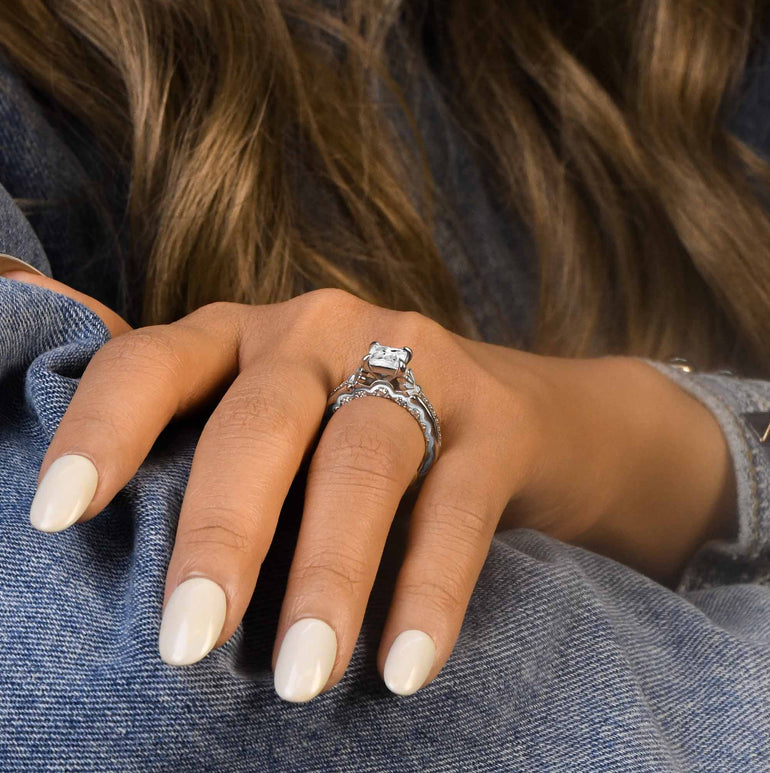 Lumen Crest Ring - Moissanite - Serene Western