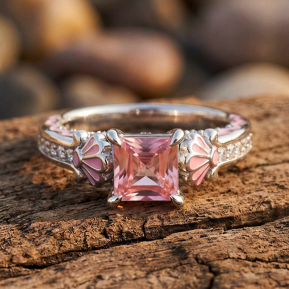 Lumen Crest Ring - Rose Quartz - Serene Western