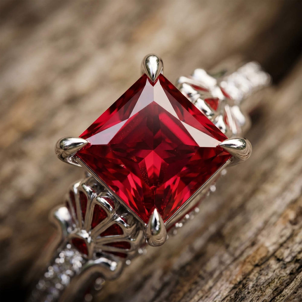 Lumen Crest Ring - Ruby - Serene Western
