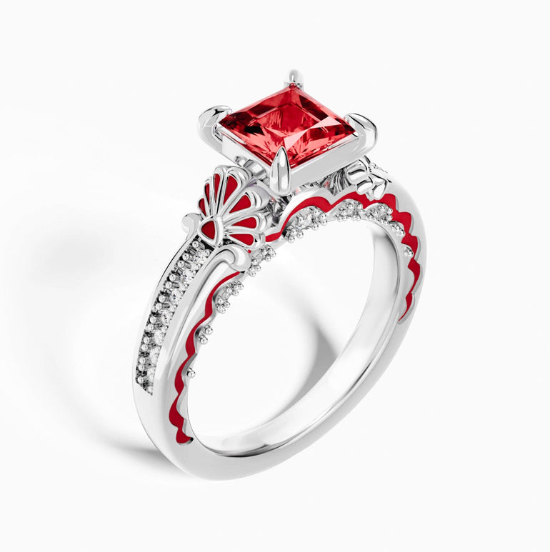 Lumen Crest Ring - Ruby - Serene Western