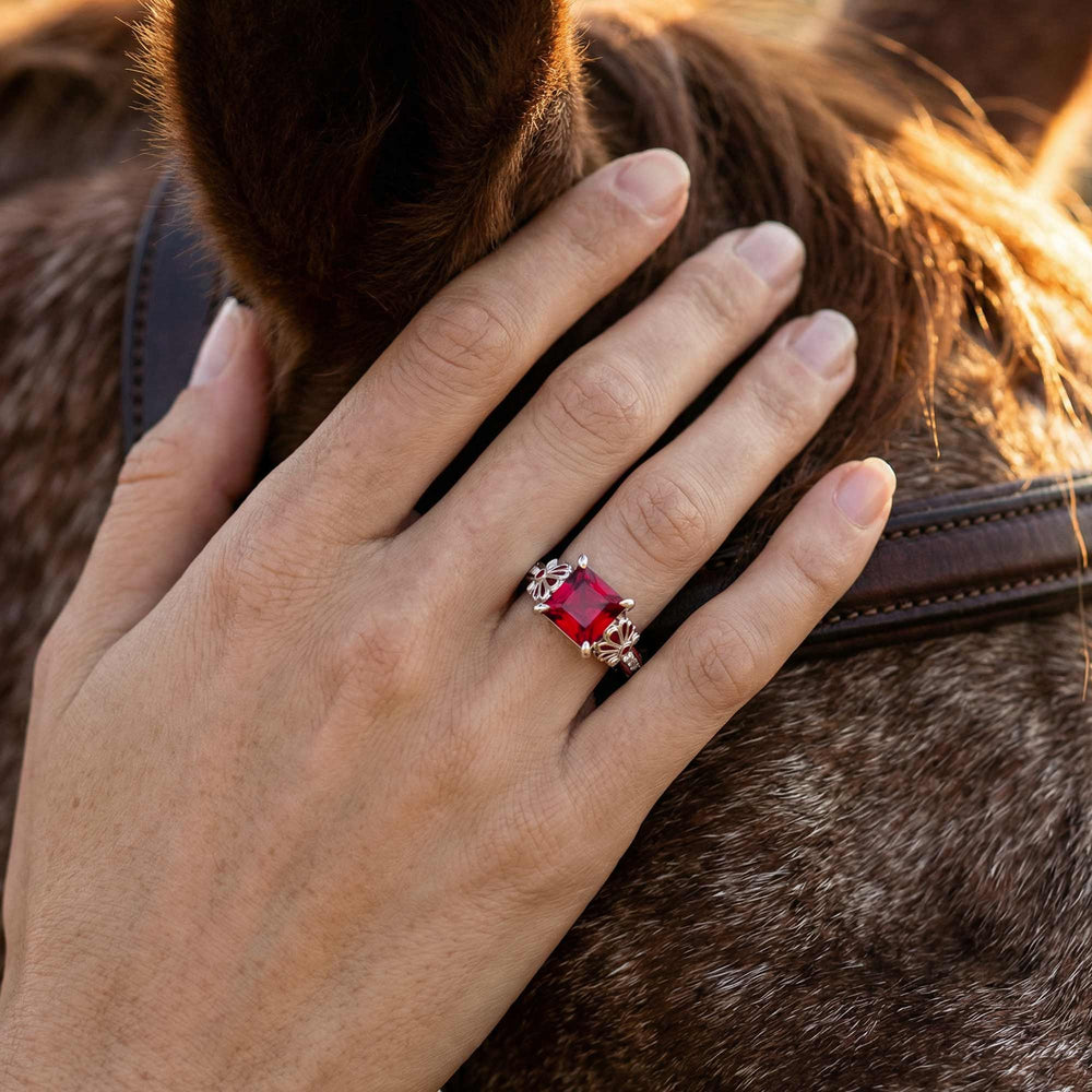 Lumen Crest Ring - Ruby - Serene Western