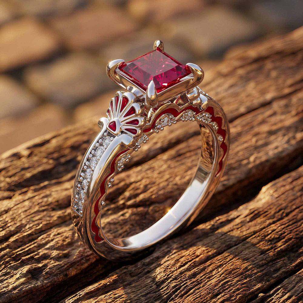 Lumen Crest Ring - Ruby - Serene Western