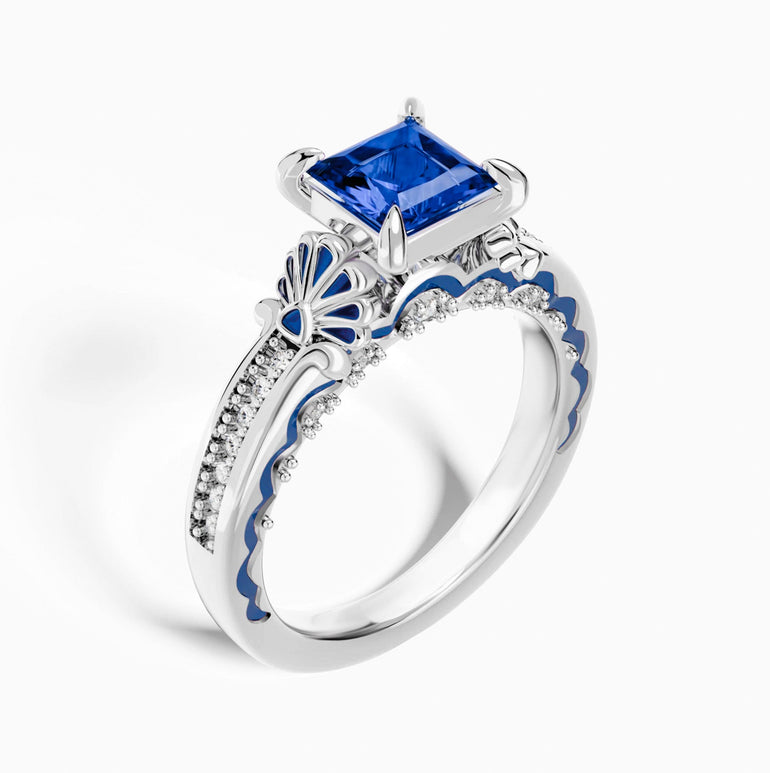Lumen Crest Ring - Sapphire - Serene Western