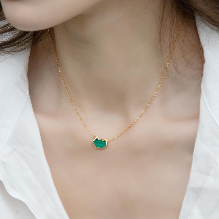 Malachite Foxline Necklace - Serene Western