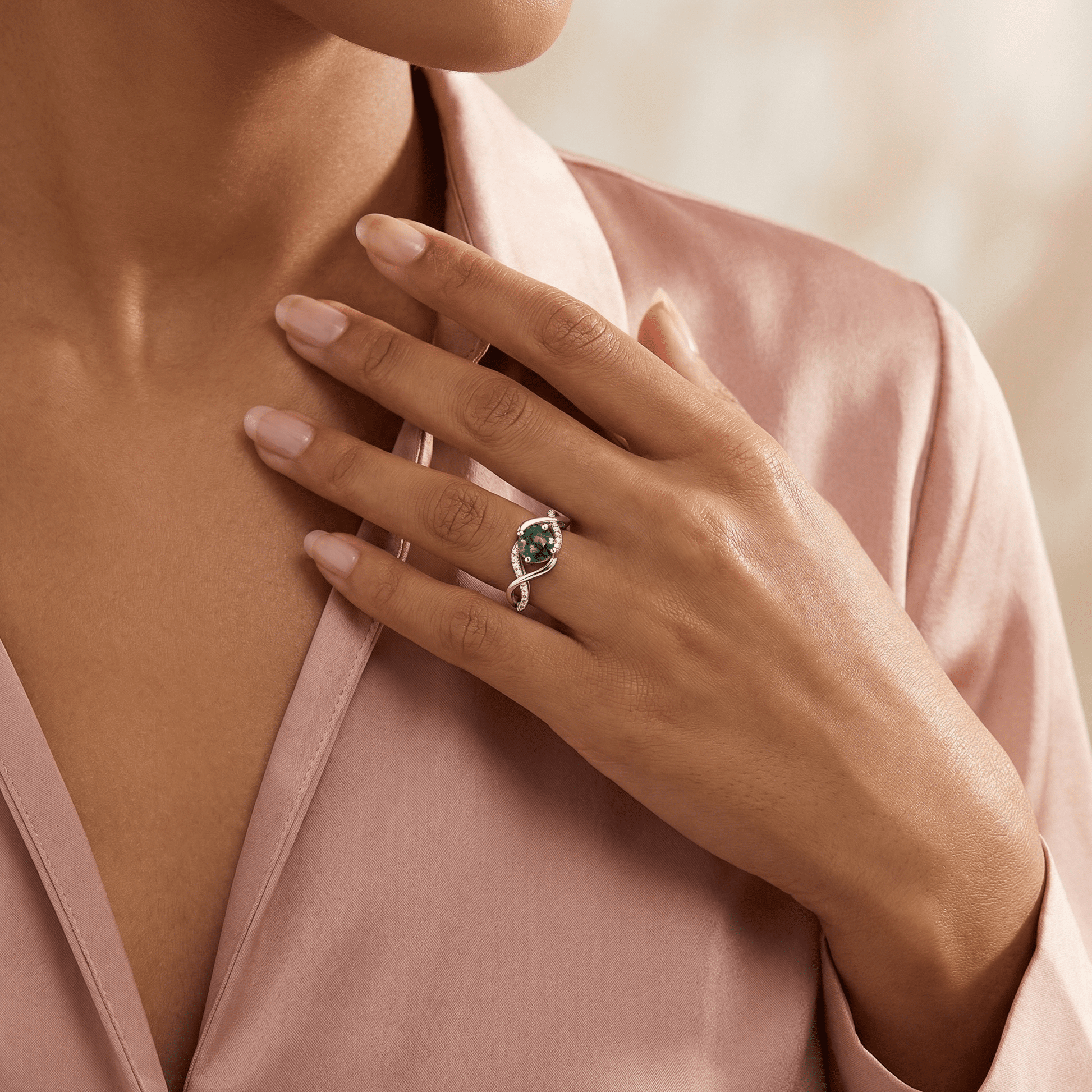 Meadow Promise Ring - Serene Western