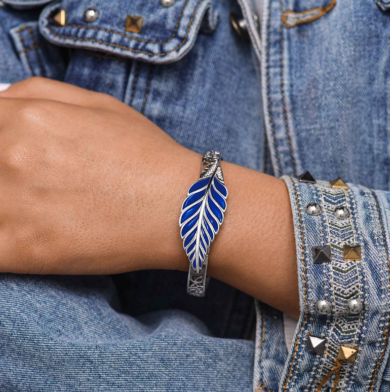 Mesa Quill Bracelet - Blue - Serene Western