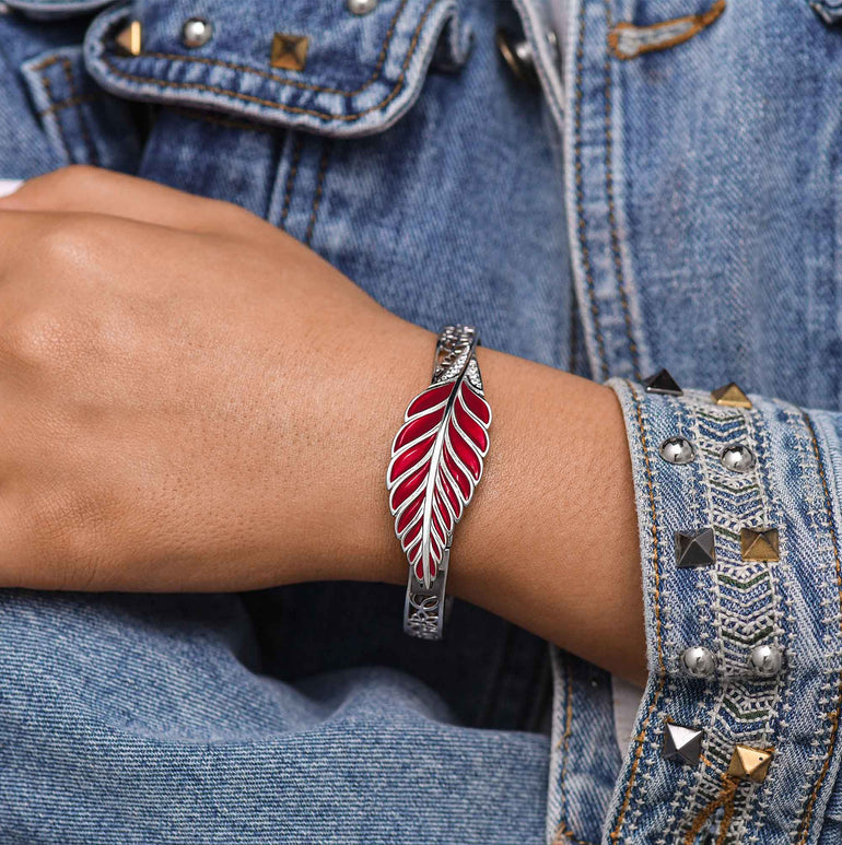 Mesa Quill Bracelet - Red - Serene Western
