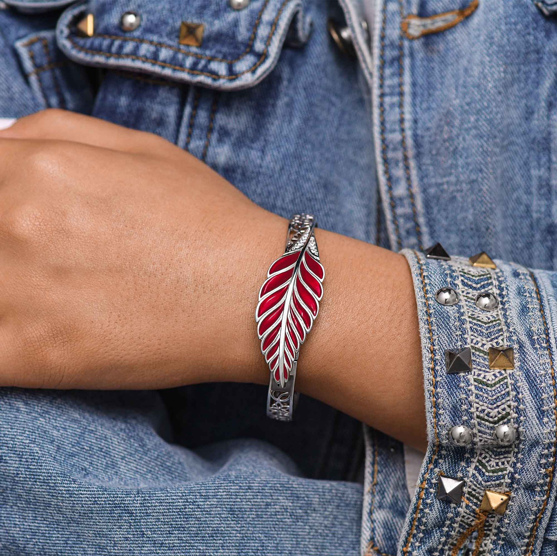 Mesa Quill Bracelet - Red - Serene Western