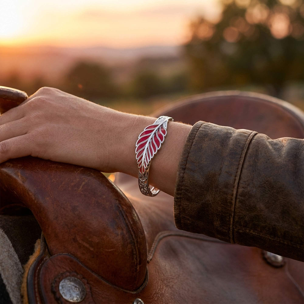 Mesa Quill Bracelet - Red - Serene Western