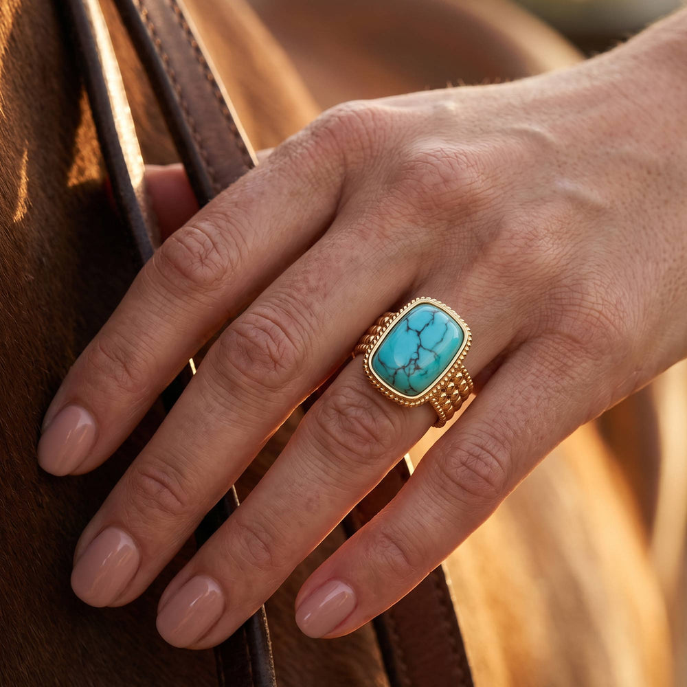 Mesa Verse Ring - Turquoise - Serene Western