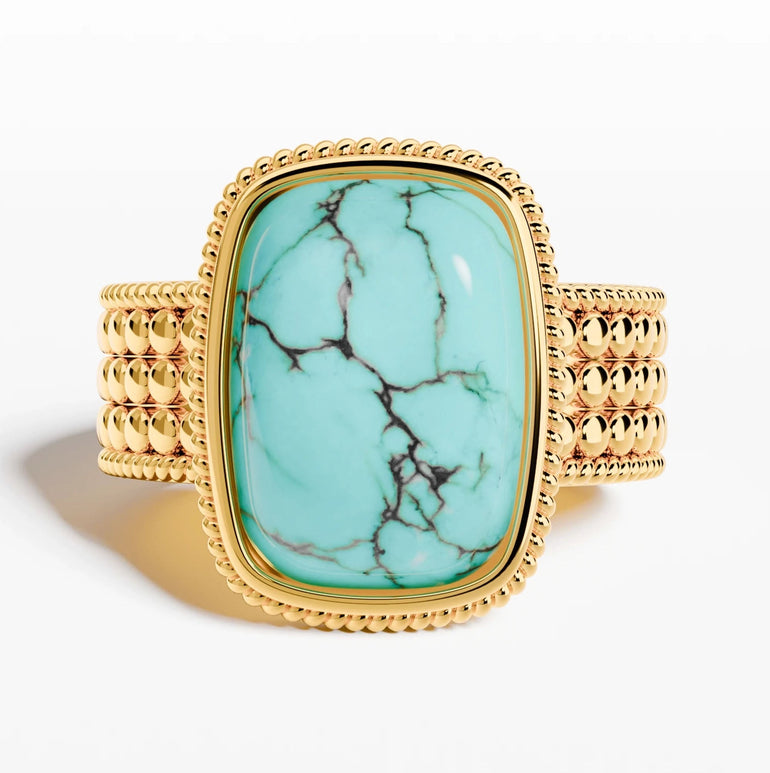 Mesa Verse Ring - Turquoise - Serene Western