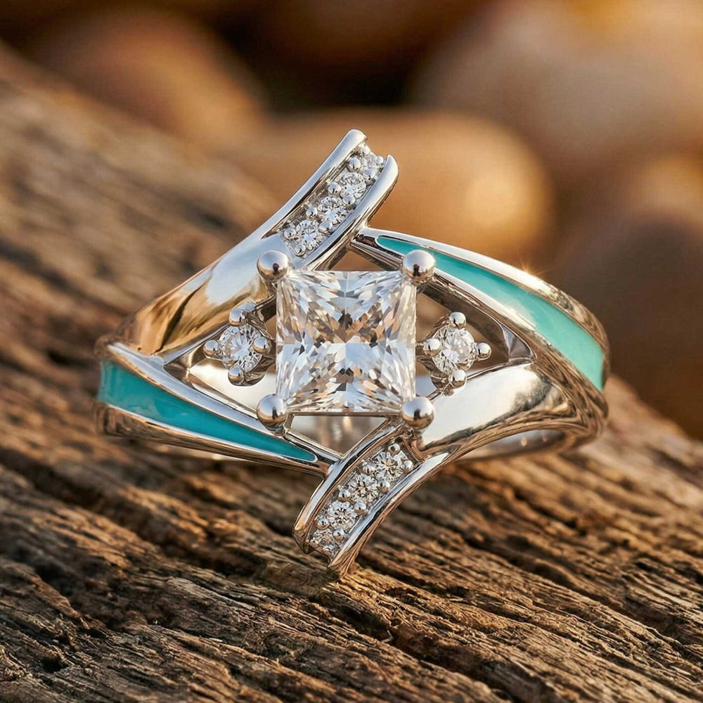 Milky Way Kiss Ring - Moissanite - Serene Western