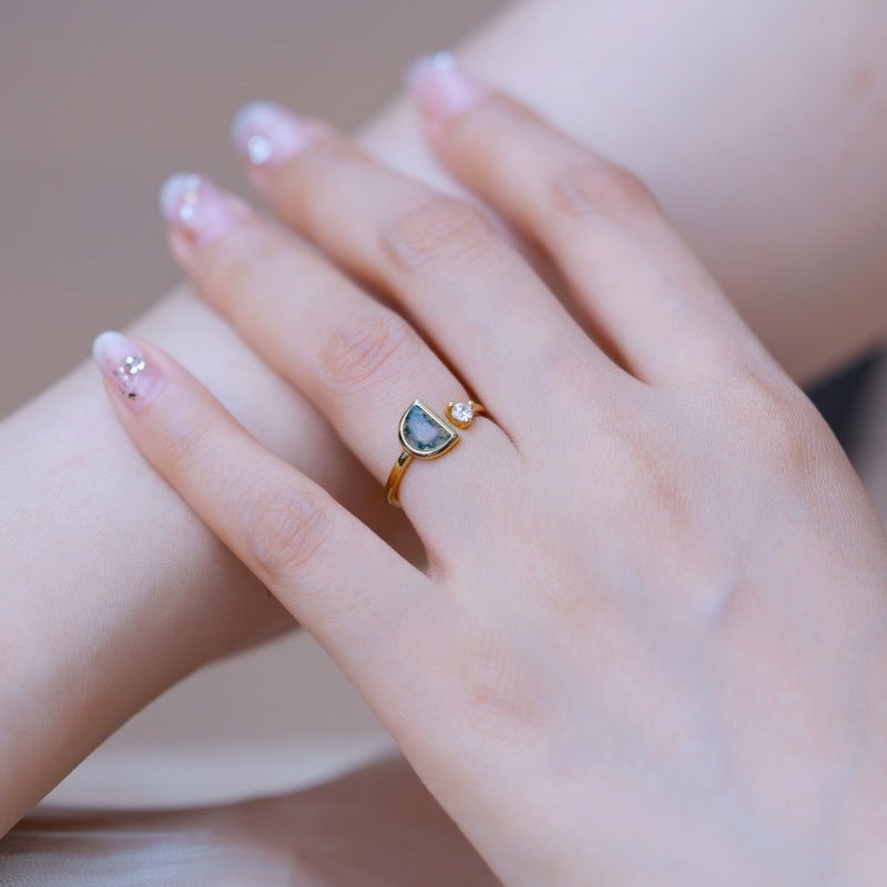 Moon Meets Star Ring - Serene Western