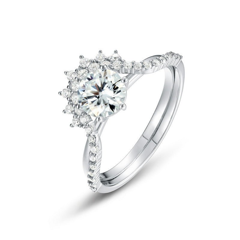 Moonkiss Halo Set - Moissanite - Serene Western