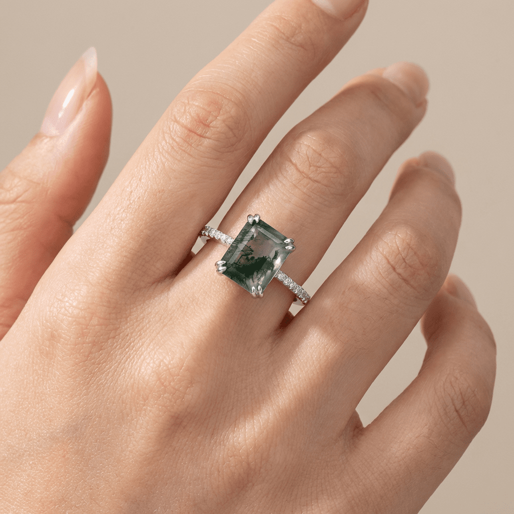 Moonlit Reflection Ring - Serene Western