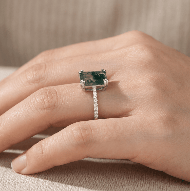 Moonlit Reflection Ring - Serene Western