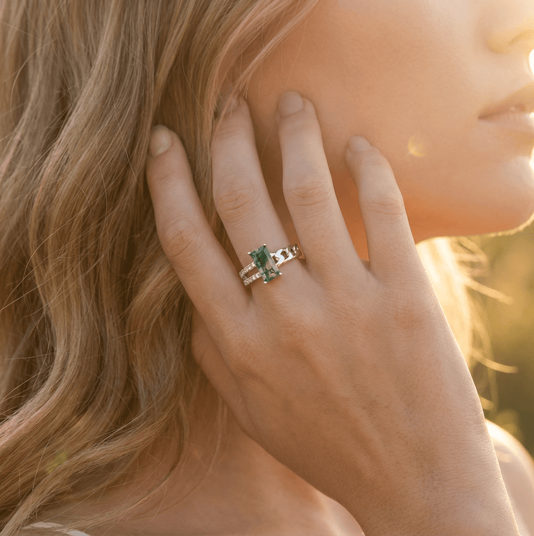 Moss Chain Ring - Serene Western