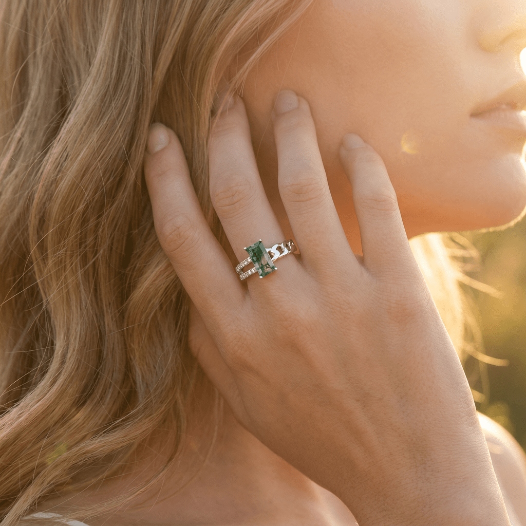 Moss Chain Ring - Serene Western