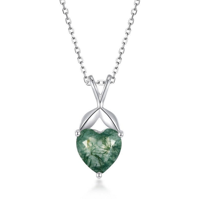 Moss Heart Necklace - Serene Western