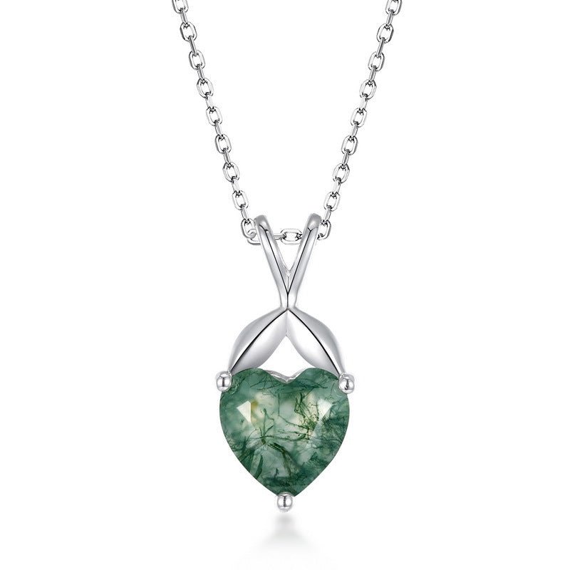 Moss Heart Necklace - Serene Western