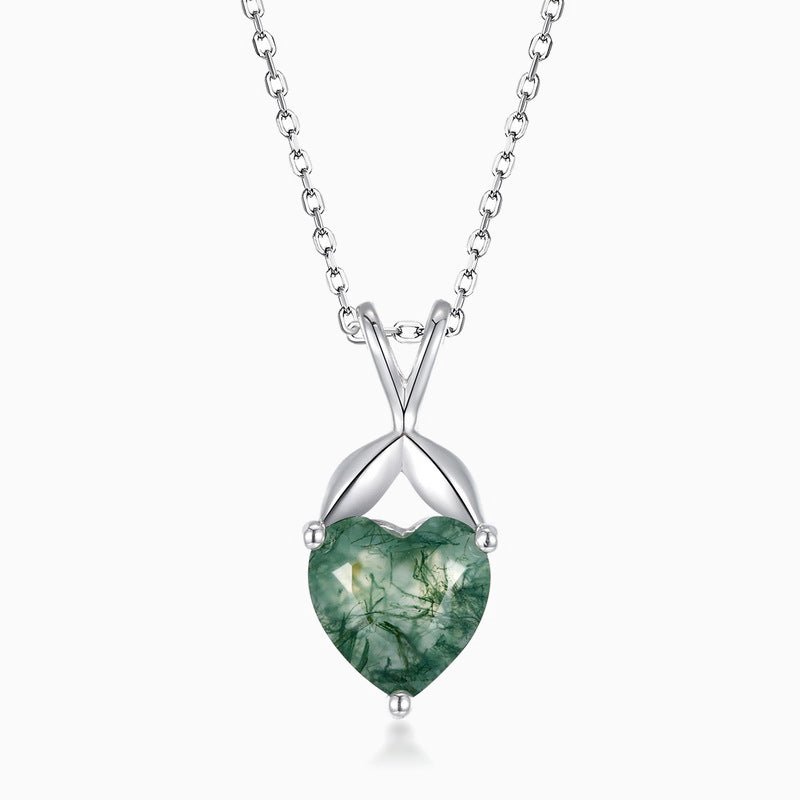 Moss Heart Necklace - Serene Western