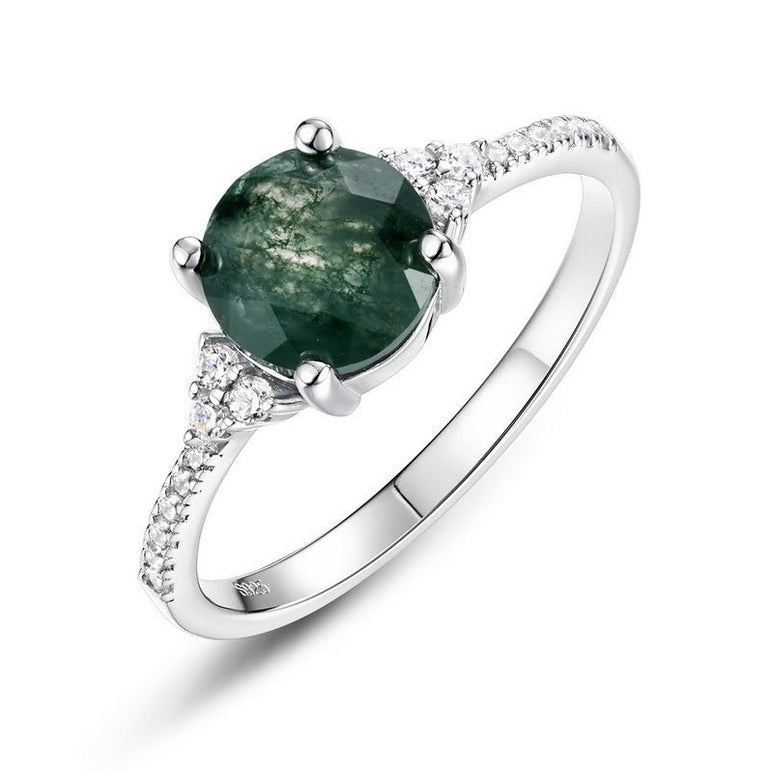 Moss Moon Ring - Serene Western