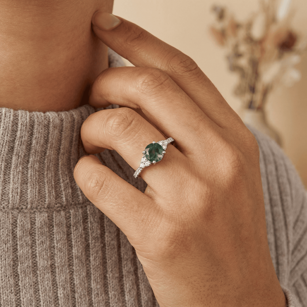 Moss Moon Ring - Serene Western